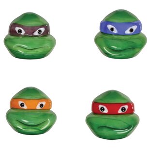 4 Piece Teenage Mutant Ninja Turtles (Donatello, Leonardo, Michelangelo and Raphael) Figurine Set