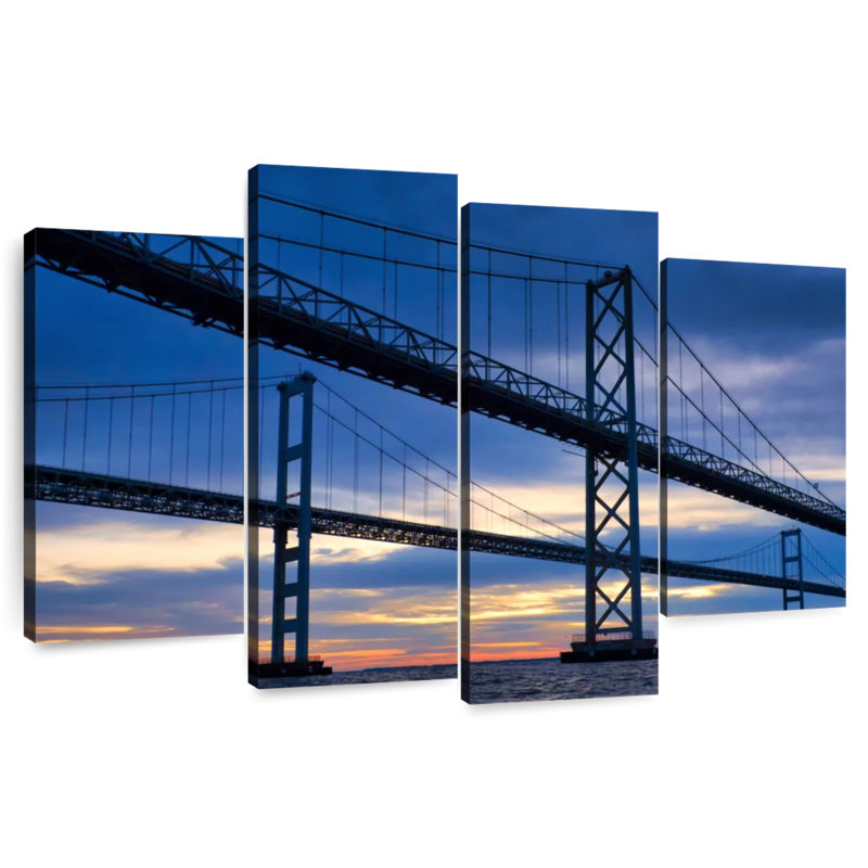 Chesapeake Bay Bridge At Dawn, 54" H x 84" W