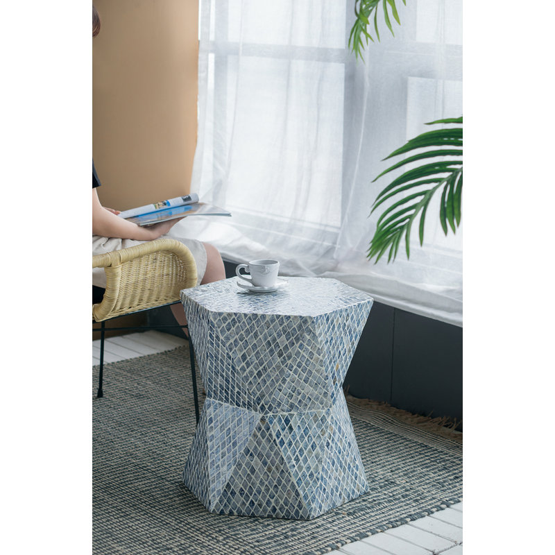 Tabouret de jardin fuselé et table d'appoint décoratifs Tapered Idée de cadeau