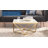 Vertex Gold Metal Stainless Steel Coffee Table