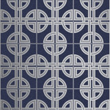Asian Geometric Metallic Wallpaper Roll