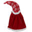 Gnome de Noël en forme de flocons de neige de 16 po avec gros nez rouge et blanc