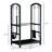 Hagenah Metal Log Rack 2 Tires with Fireplace Tool Set