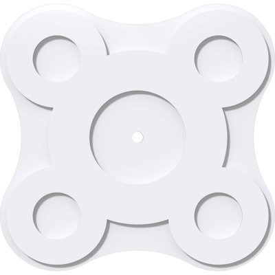 Médaillon de plafond contemporain en PVC de qualité architecturale Luna