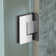 48-49" W x 76" H Pivot Frameless Single Swing Hinge Shower Door, 3/8 in. (10mm) Thickness Shattered-Proof Tempered Clear Glass