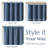 Burlap Look Rod Pocket Linen Textured Curtains-308455439-308455433