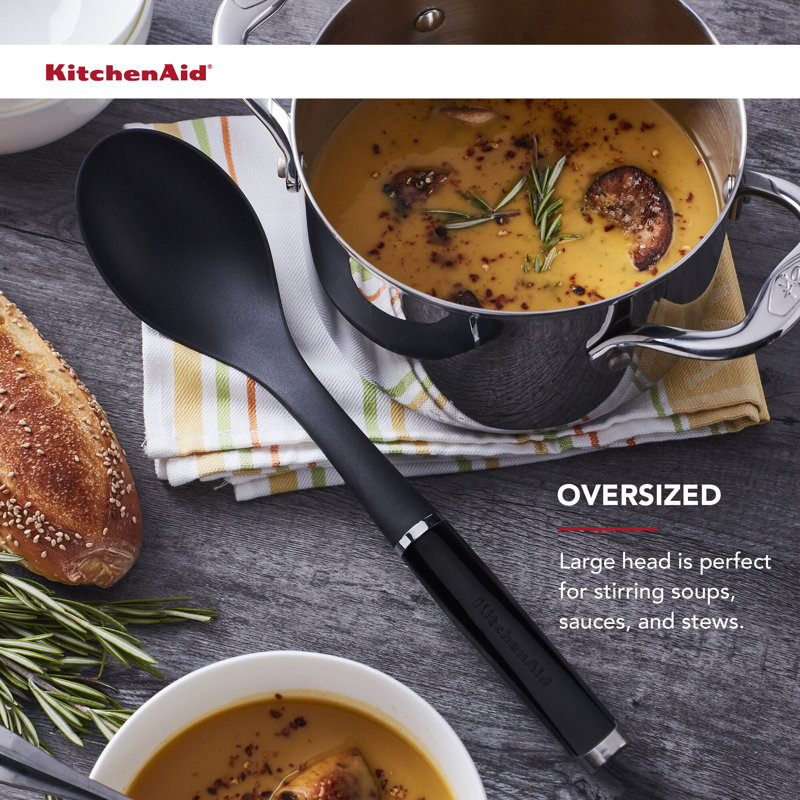 Kitchenaid Classic Basting Spoon, One Size, Black, Black