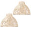 Hojovice 22.5cm H Plastic Bowl Pendant Shade ( Clip On ) in Cream