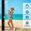 Buleah Solar Powered Metal Free Standing Outdoor Shower and Footwash Spout