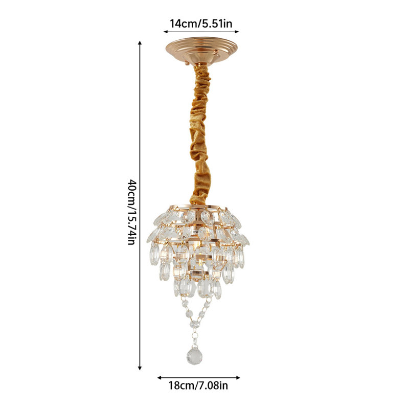 1 - Light Gold Dome Pendant