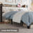 Platform Dangelo With Boucle Headboard, Storage Shelf And Built In Charging, Sturdy And Quiet-819790559