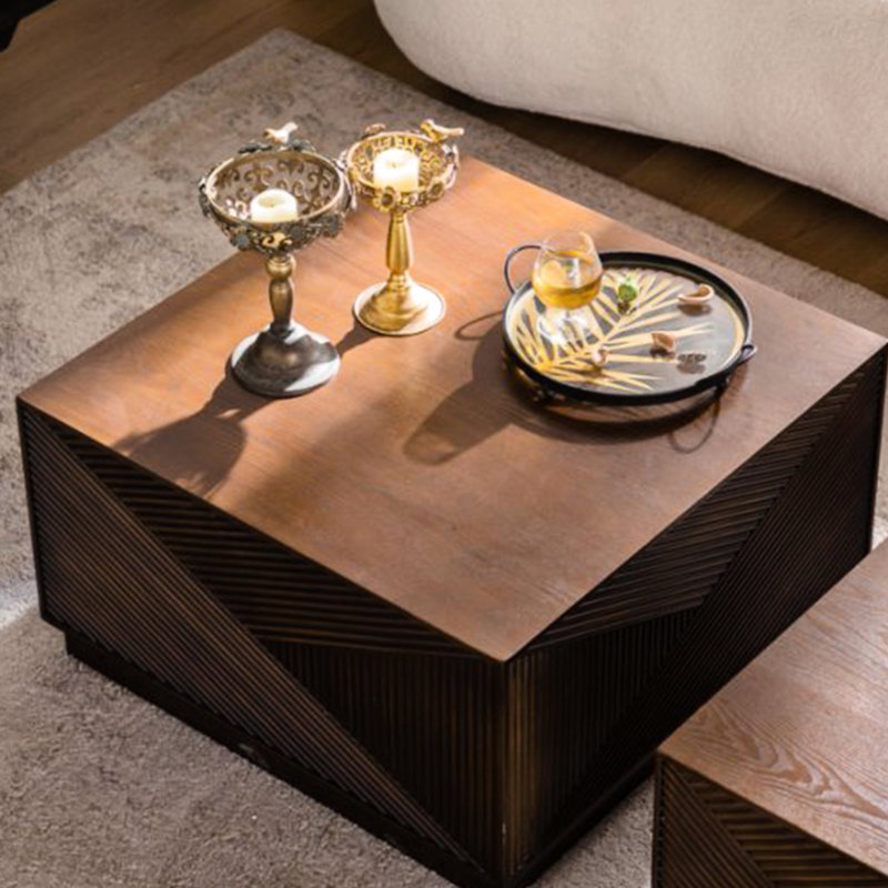 Table basse carrée - Combinaison de couleurs moderne - Moderne