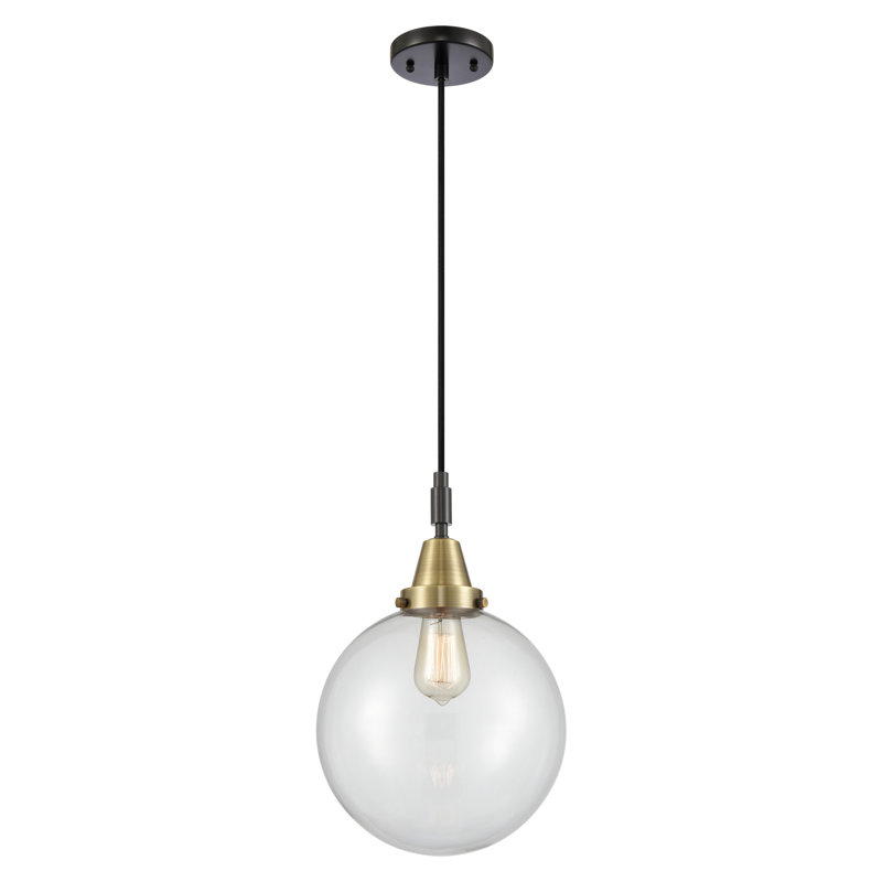 Mini luminaire suspendu suspendu 1 corde Downtown Urban - Caden Frederick, H 134,88 po x l 10 po x P 10 po, Clair