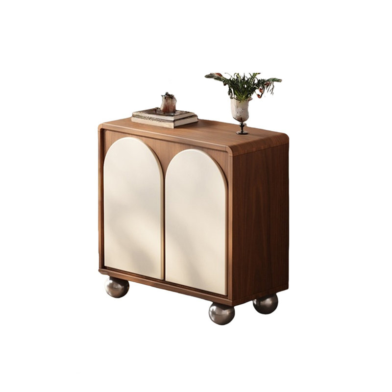 Armoire de rangement rétro en bois massif
