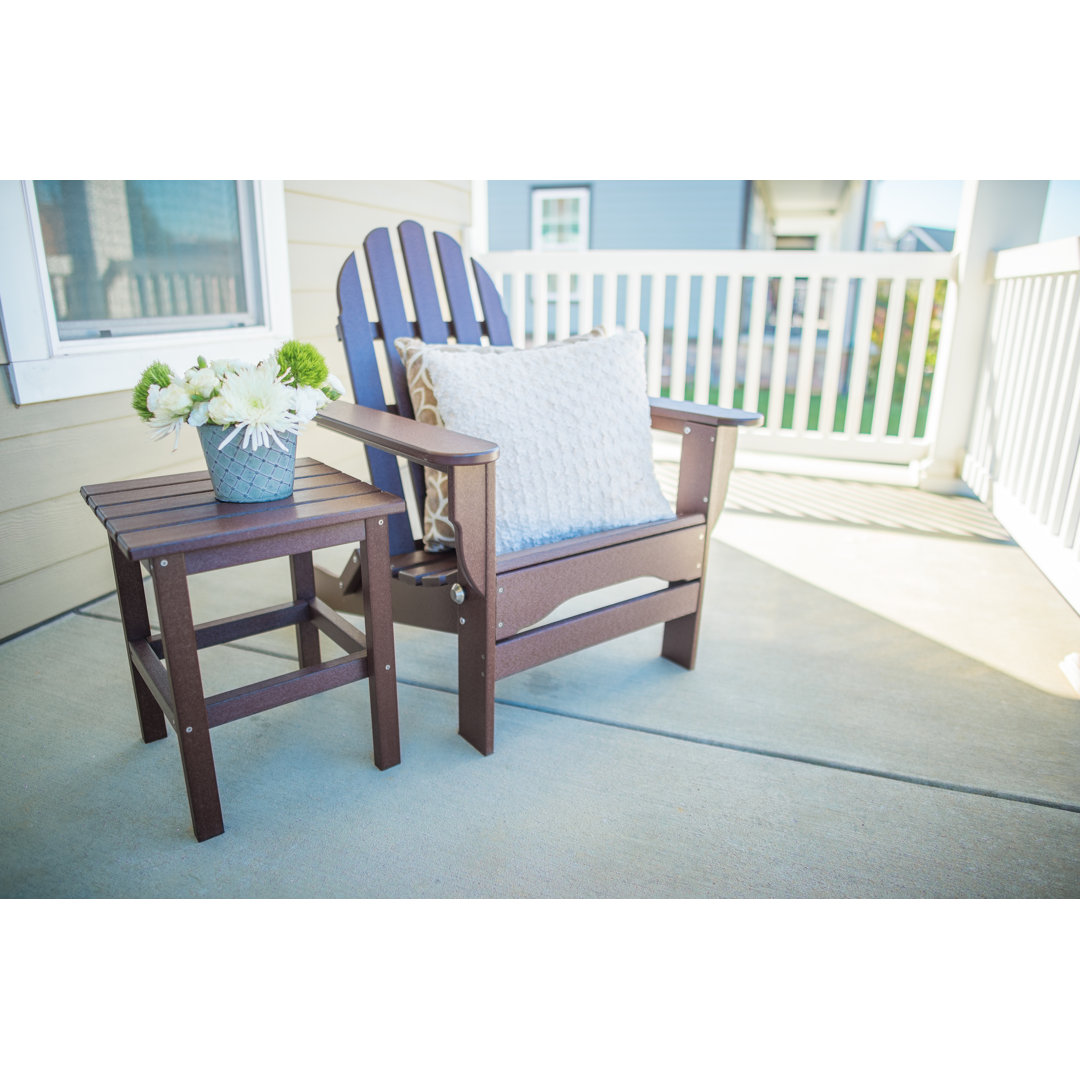 Hartington Plastic/Resin Adirondack Chair with Table Three Posts™