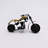 Classic Black Motorcycle Model Sculpture | Decorative Table Accent
