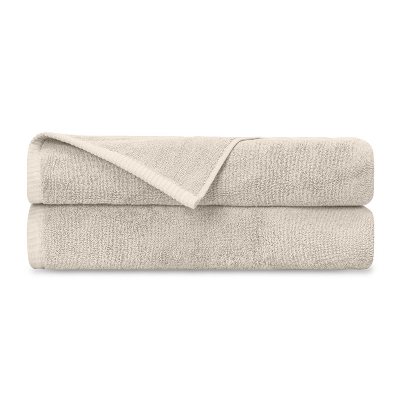 Riviera 2-pc Bath Sheet Set, Sable