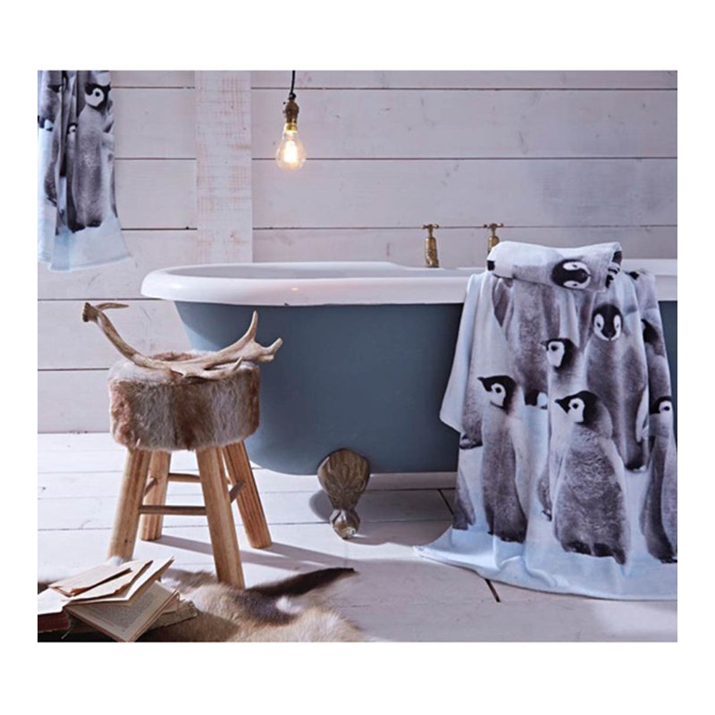 Penguin Colony Cotton Hand Towel
