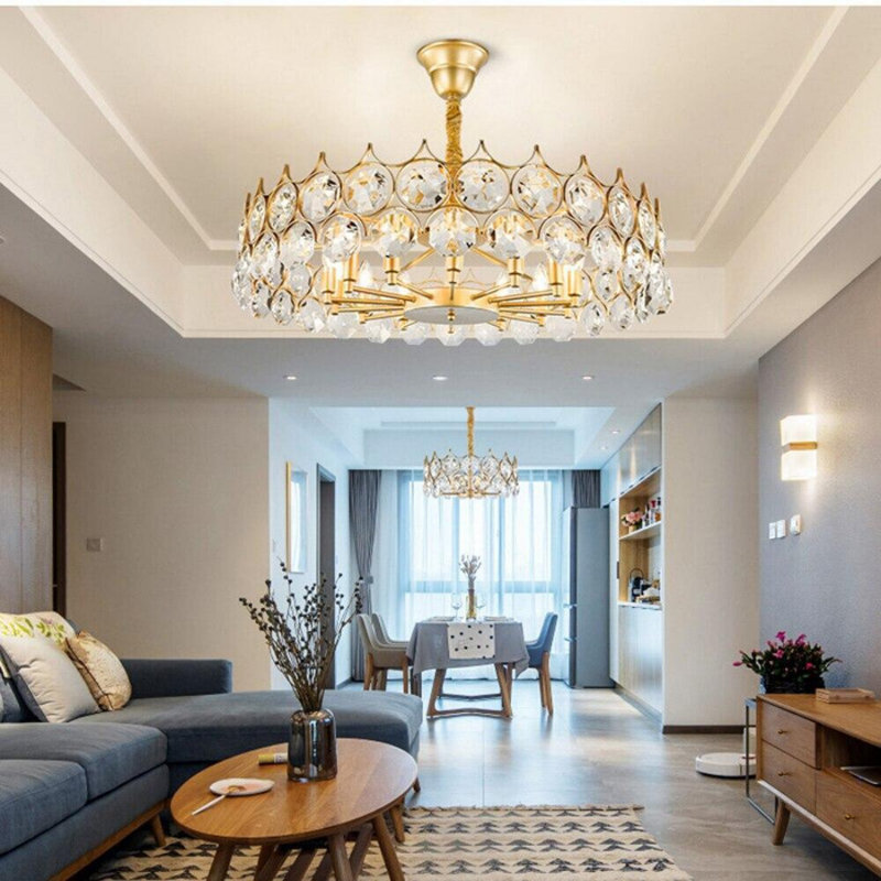 Ortega 13 - Light Chandelier, 22cm H x 100cm W x 100cm D, Golden