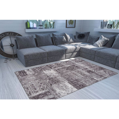 Luxurious Machine Washable Carpet, 100% Polyester, 7.5 x 10.8 Feet | Pile Height: 0.2 Inches, 1850 g/m² | Recycled Poly Cotton Underside, Easy Care, Perfect for Living Room & Bedroom, Soft & Durable Design