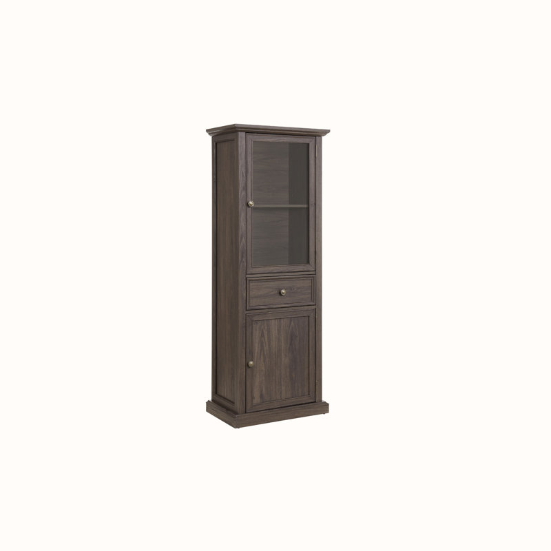Storage Cabinet with 2 Doors,1 Drawer, Brown