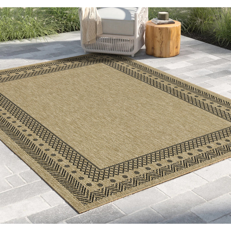 5 pi 3 po Tapis X 7 Earth Collection - polypropylène tissé à plat pour l'intérieur et l'extérieur 5,25 7,25