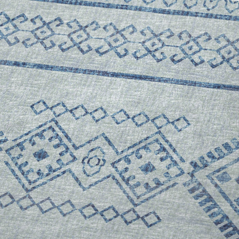 Jeté en sherpa Addison, Bleu