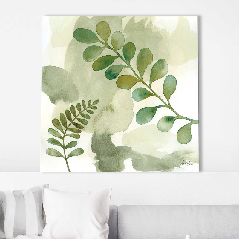 «Woodland Walk III (Square)» par Laura Horn, reproduction, H 28 po x l 28 po x P 1,5 po, Toile tendue