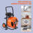 Drain Cleaning Machine 100FT x 3/4 Inch, Sewer Snake Machine Auto Feed