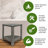 CoastalVogue Teak Snazzy Corner Shower 2-Tier shelf in Antique Gray Finish for Indoors and Outdoors