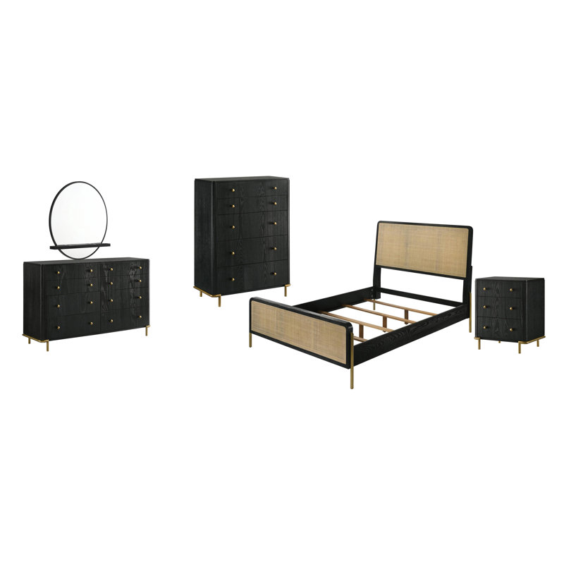 Ensemble de chambre à coucher 5 pièces Ferdows, Grand