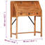 Briela Solid Wood Secretary Desk