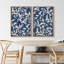 "Blue and White Flying Bird", art mural encadré sur toile, 2 pièces-129189676-129189675