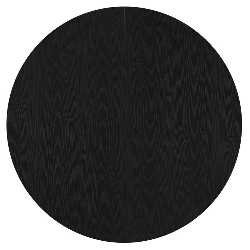 Table de salle à manger 42 pouces avec tablette de rangement pour 4 personnes, H 29,92 po x l 42,13 po x P 42,13 po, Noir