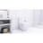 White Toilet With Powerful Flushing And Elegant Appearance Glossy Efficient Comfortable Design-127800271