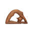 Mini figurines de yoga faites à la main en bois de 8 po, statue de pose de yoga, décor de studio de salle de yoga, cadeau de Yogi Mindful Home Decor, objets de décoration de tablette décorative - très grand Pigeon Pose