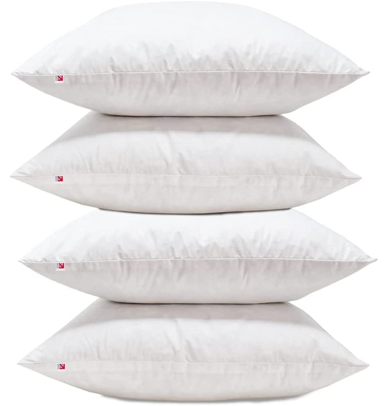 White Square Euro Cushion, 76.2cm H x 76.2cm W