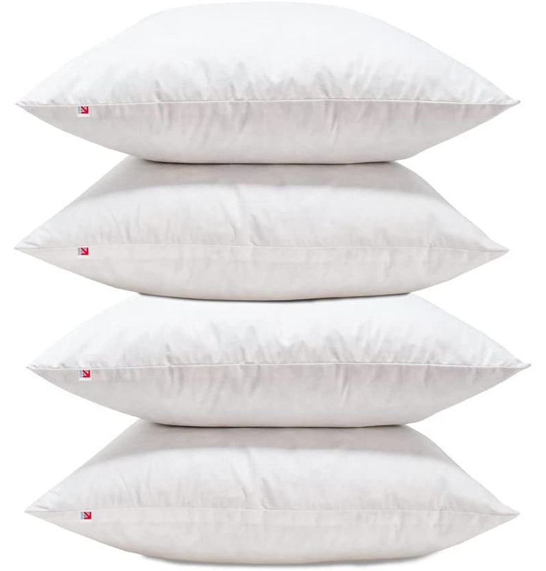 White Square Euro Cushion, 38cm H x 38cm W
