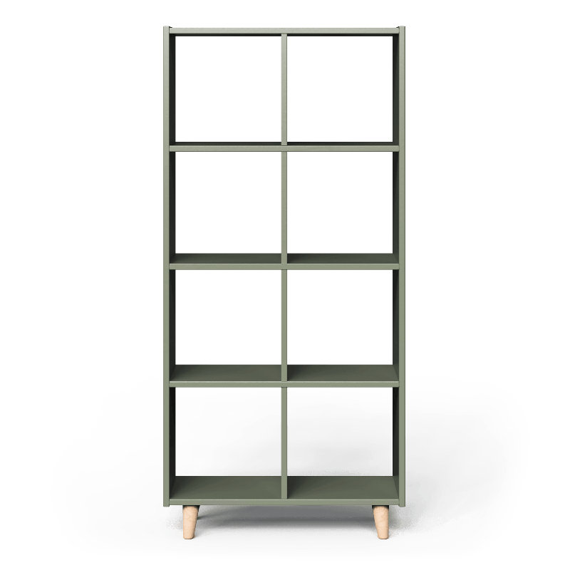 Huit cubes verticaux, Blanc/naturel