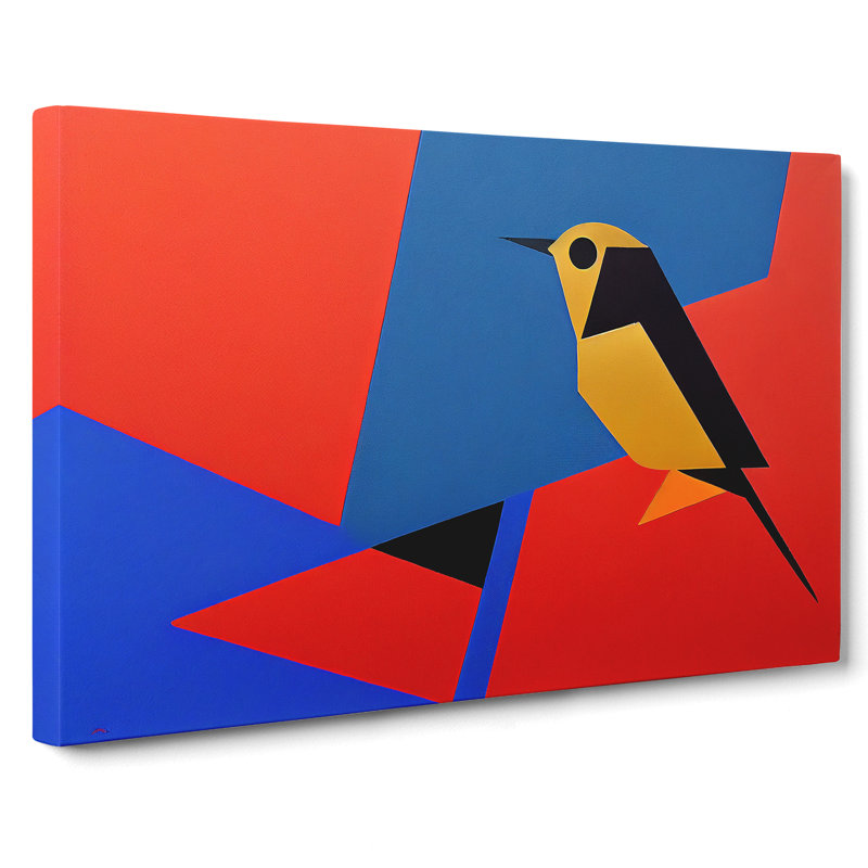 Robin Bird Abstract Vol.4 - Wrapped Canvas, 40cm H x 60cm W x 3cm D