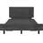 Twin Size No Box Spring Required Platform Bed With Headboard, Modern Classic Style, Cool Gray Particle Board
