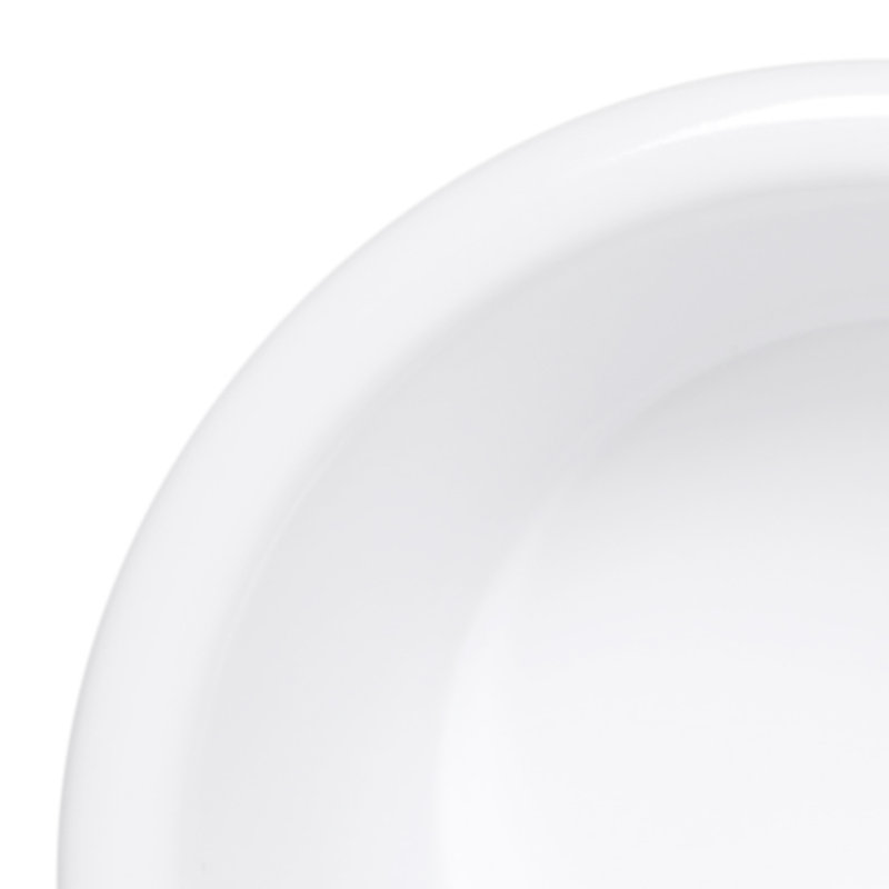 Desserte en mélamine, Blanc, H 1,63 po x l 3 po x P 3 po