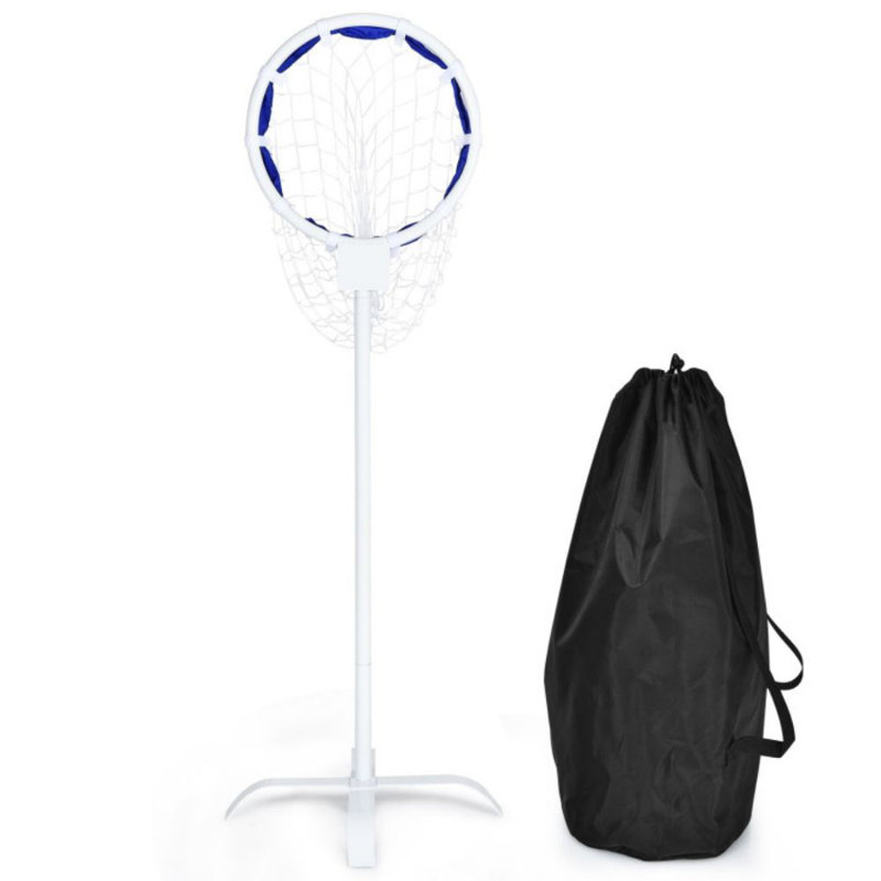 Cible de lancer de frisbee extérieure Gymax, support de disque volant en métal avec sac de rangement