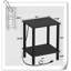 Table de bout avec station de charge, table d'appoint avec ports et prises USB, table de chevet, tablette de rangement à 2 niveaux, table de canapé pour petit espace, 1 paquet (2 pièces)-2106098797