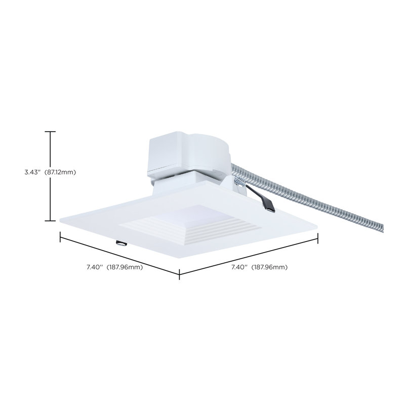 6 in. Selectable 18.5 W Air-Tight IC Rated LED Canless Standard Recessed Lighting Kit