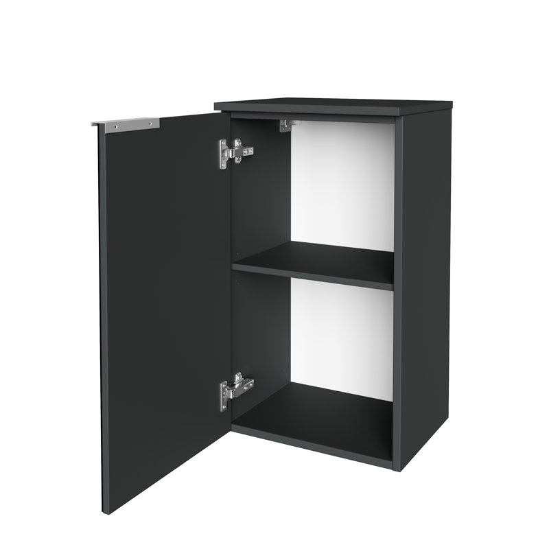 Kara Bathroom Cabinet, Anthracite, Left-hinged door