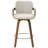 Modern Upholstered Swivel Counter Height Bar Stool-790832282
