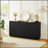 Elegant Vertical Stripe Buffet Cabinet With Curved Wave Design, Multi-Functional Storage For Living Room And Bedroom-1934795453