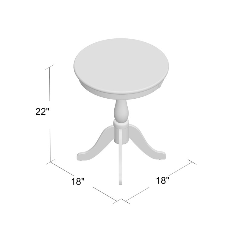 Branca End Table, Black