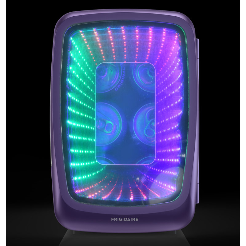 Frigidaire, mini-réfrigérateur personnel avec 6 canettes / 4 litres DEL, mauve, Mauve
